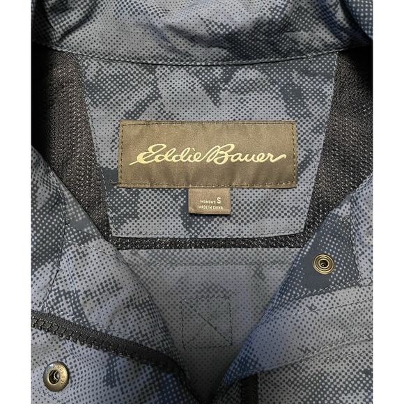 Eddie Bauer Women's Vest Blue Camo Vented Performance Utility Hiking Small - Picture 8 of 11